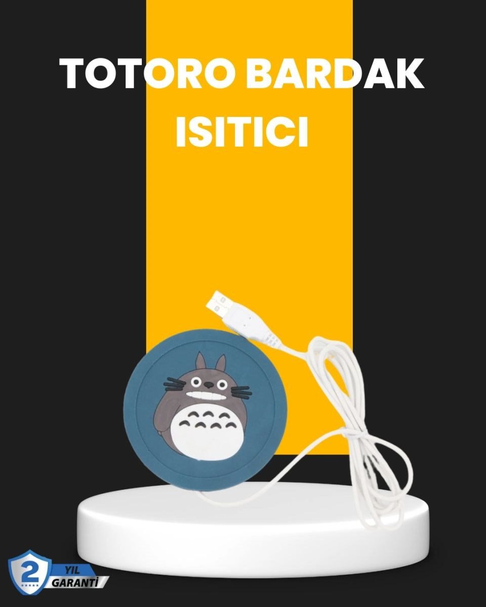 Totoro Desenli Usb Bardak Isıtıcı Kahve Çay Sıcak Tutucu Altlık