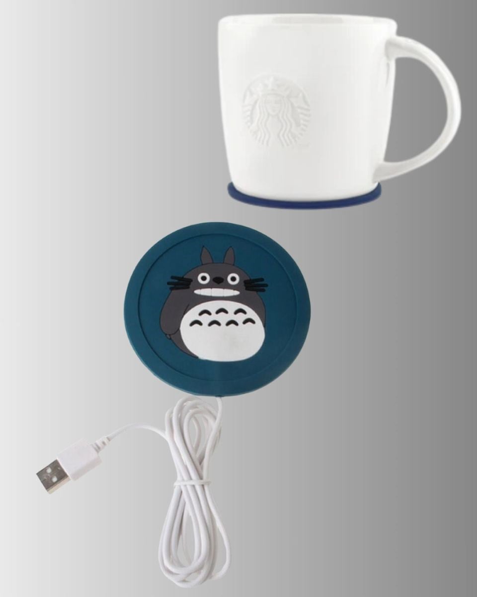 Totoro Desenli Usb Bardak Isıtıcı Kahve Çay Sıcak Tutucu Altlık