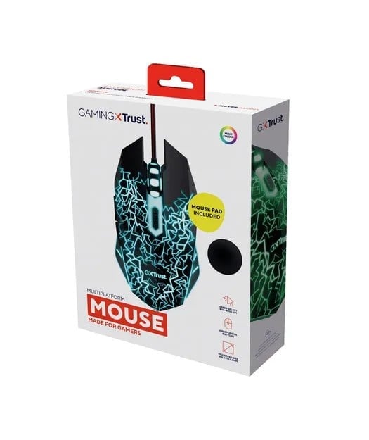 Trust 24752 Basic Mouse ve Mousepad-Siyah