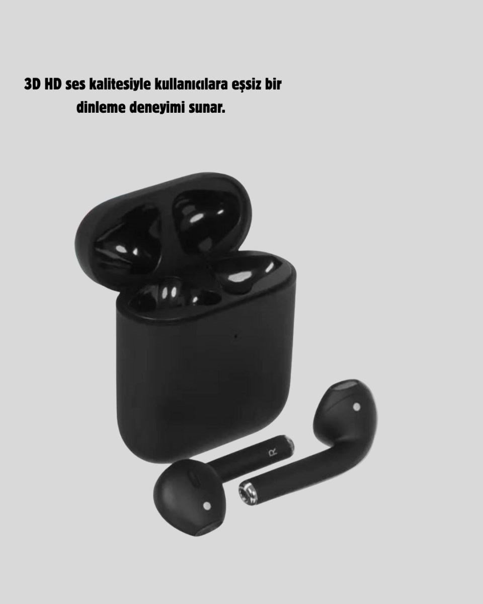 Tws Pro 5 3d Hd Ses Bluetooth Kulaklık – Kablosuz, Ergonomik, Şarj Kutulu, Gürültü Engelleme