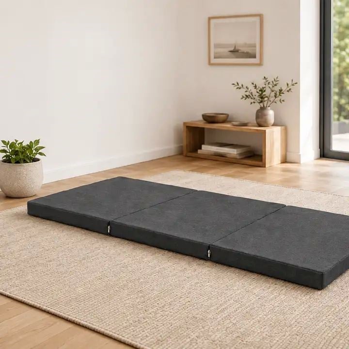 Üç Parçalı Katlanır Minder · 60 × 180 × 7 cm · Antrasit