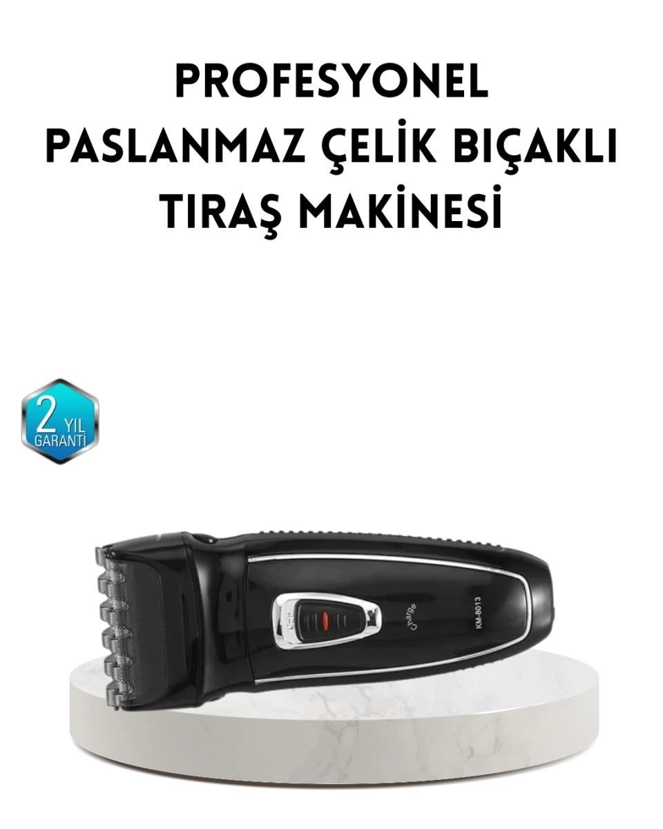 Unisex Şarjlı Saç Ve Sakal Kesme Makinesi – Sessiz Motor, 1–12 Mm Ayarlanabilir Başlık
