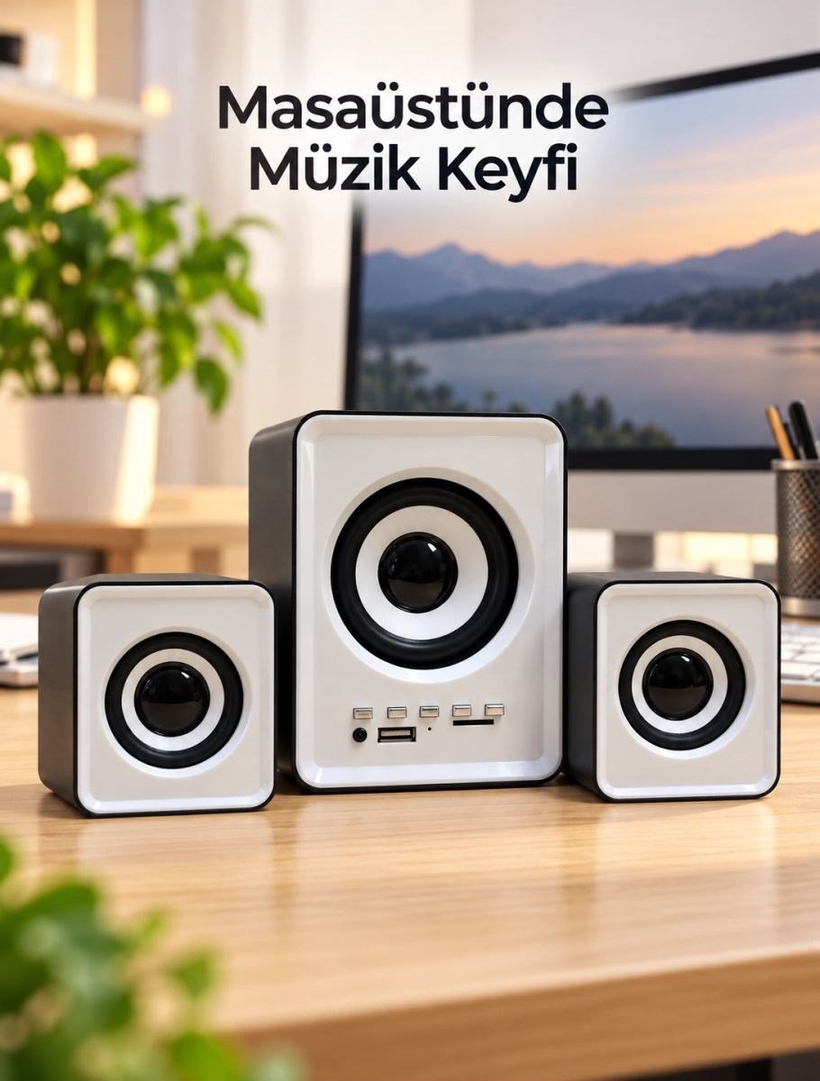 Usb Beslemeli Bluetooth Bilgisayar Ses Sistemi