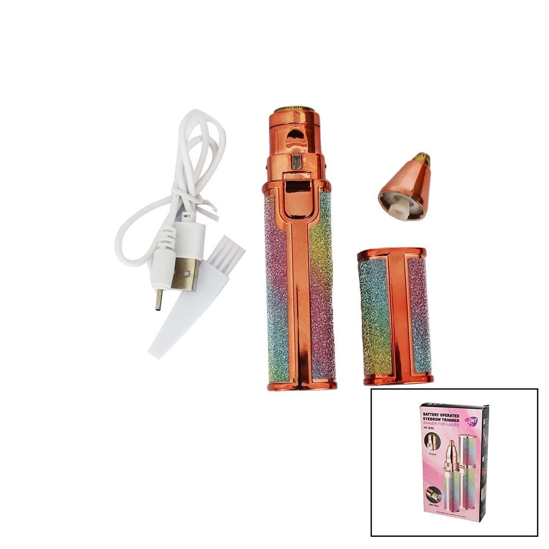 USB Şarjlı 2-in-1 Burun ve Yanak Tüy Alma Makinesi