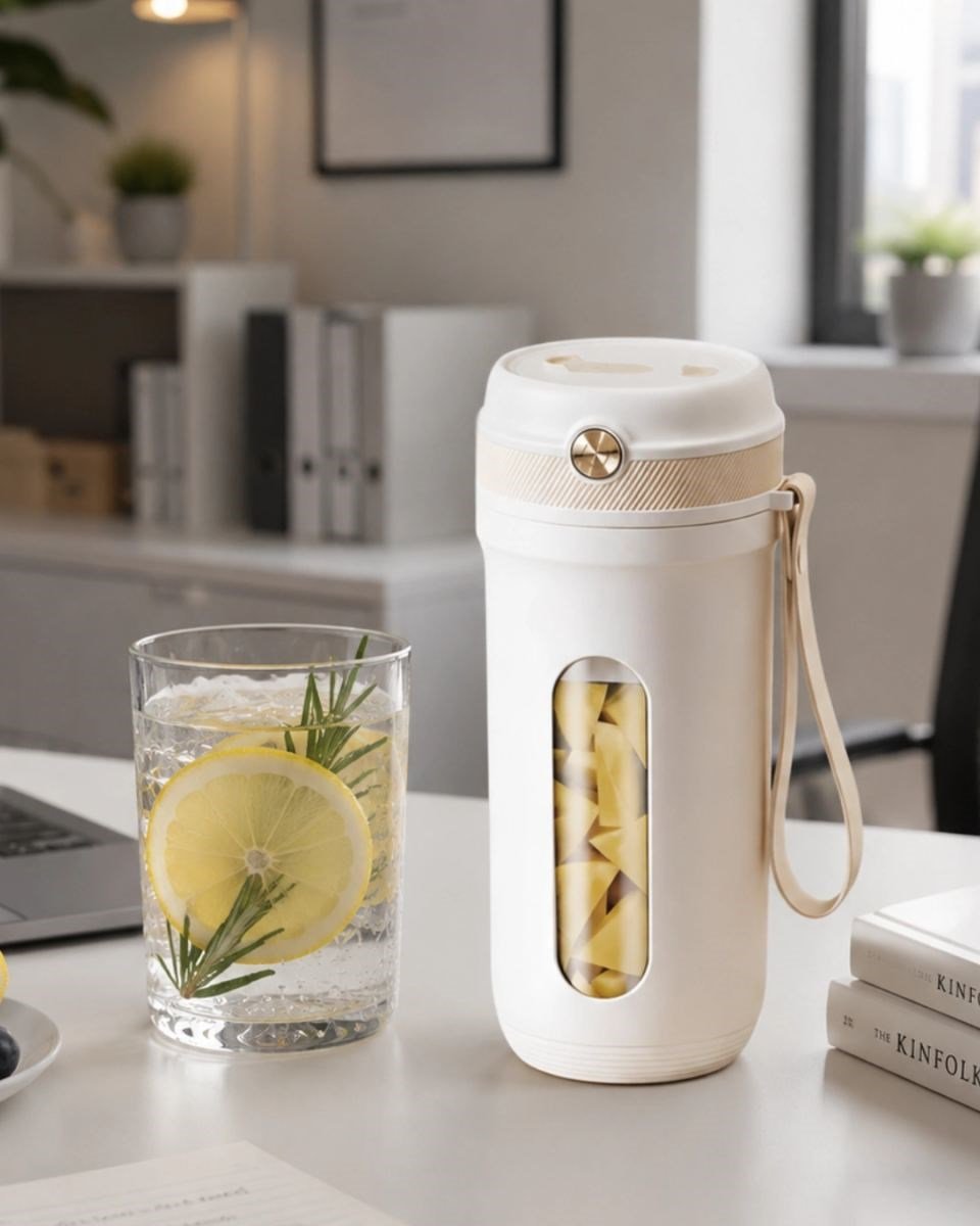 Usb Şarjlı Mini Smoothie Blender Pratik Meyve Karıştırıcı 350 Ml