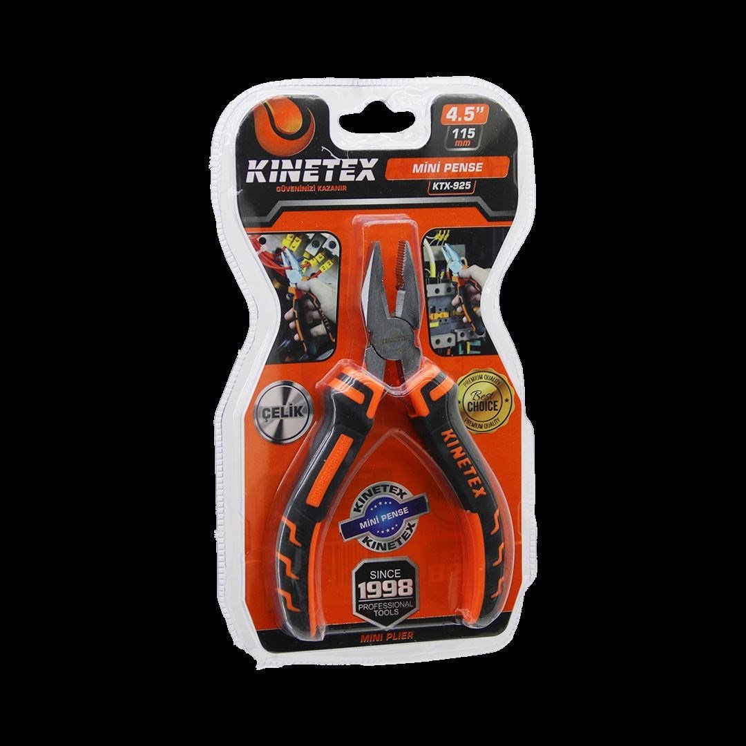 Vakumlu Mini Çelik Pense 115 mm (Yaylı)