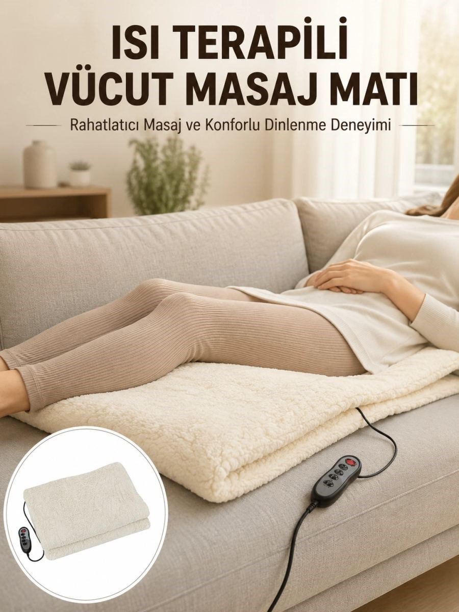 Vücut Masaj Matı Isı Terapili Ve Çok Bölgeli Masaj Yeni Nesil