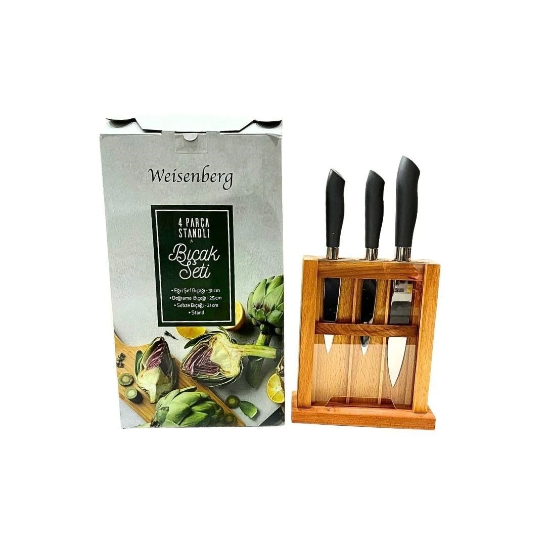 Weisenberg 4 Parça Standlı Bıçak Seti