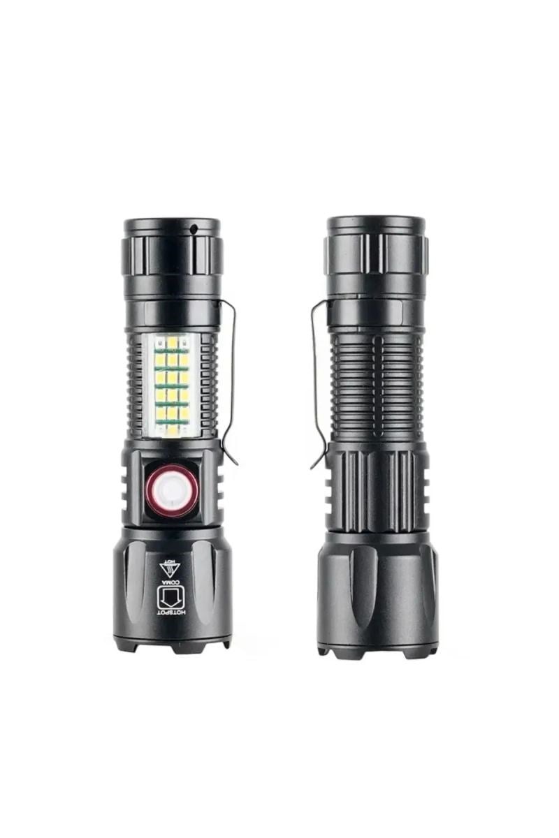Ws-2828 10w 1000 Lümen Şarjlı Metal El Feneri