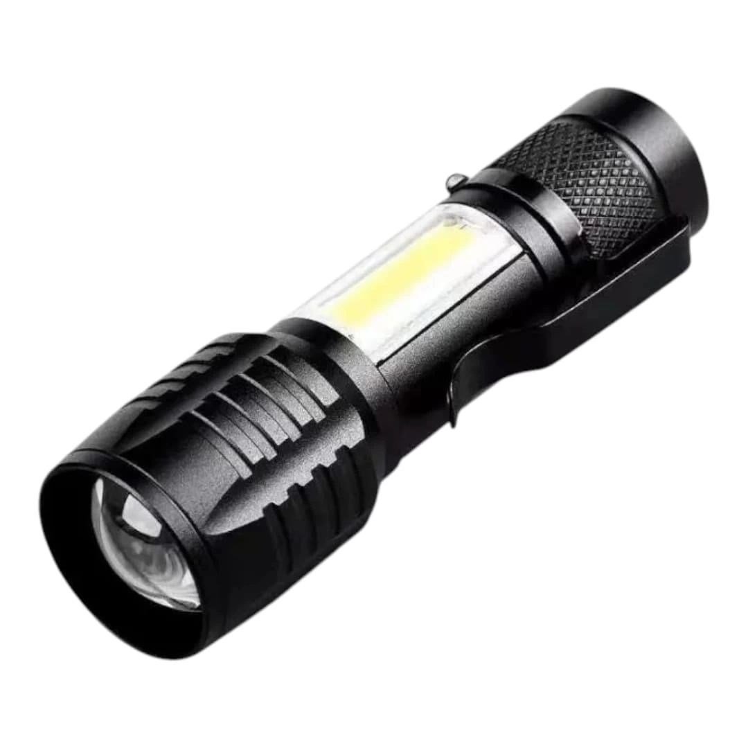 Ws-5454 Taktik El Feneri Usb Şarj Edilebilir Kamp Feneri Cob Zumlanabilir Mini Taşınabilir El Feneri