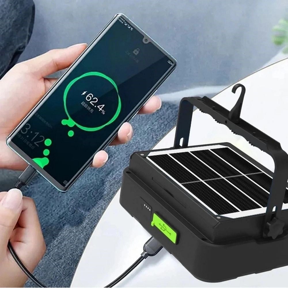 Ws-5570 150 Watt Güneş Enerjili Solar Kamp Feneri Projektör