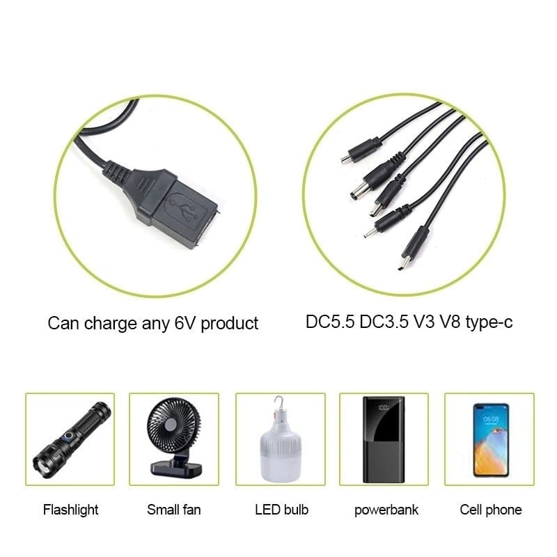Ws-6010 6v 3.5w 500 Mah Güneş Paneli Solar Sistem