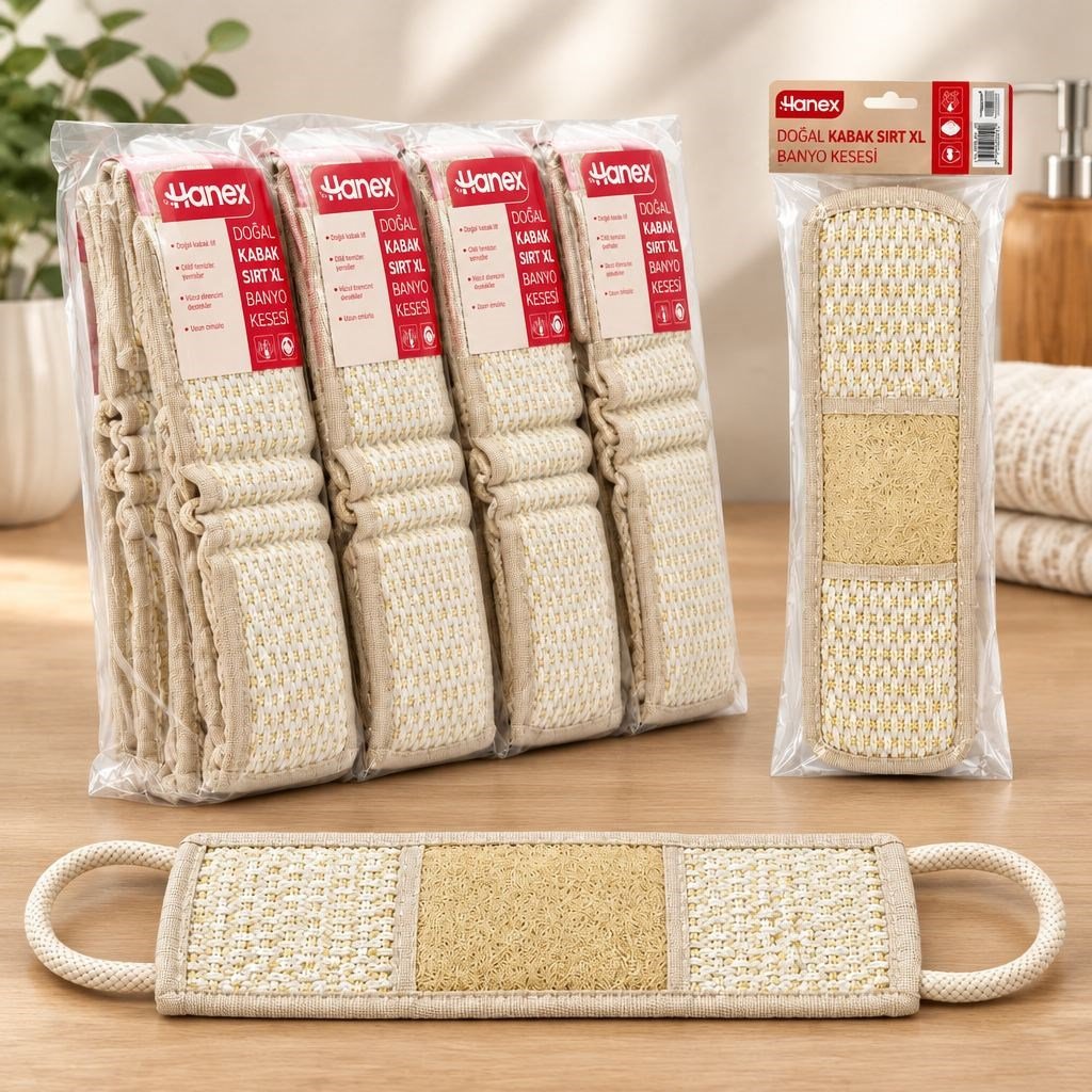 XL Kabak Sırt Banyo Kesesi ( 1 Adet)