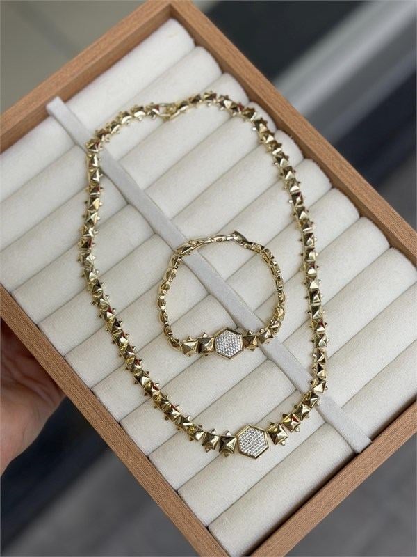 Xuping Set  Kolye - Altın