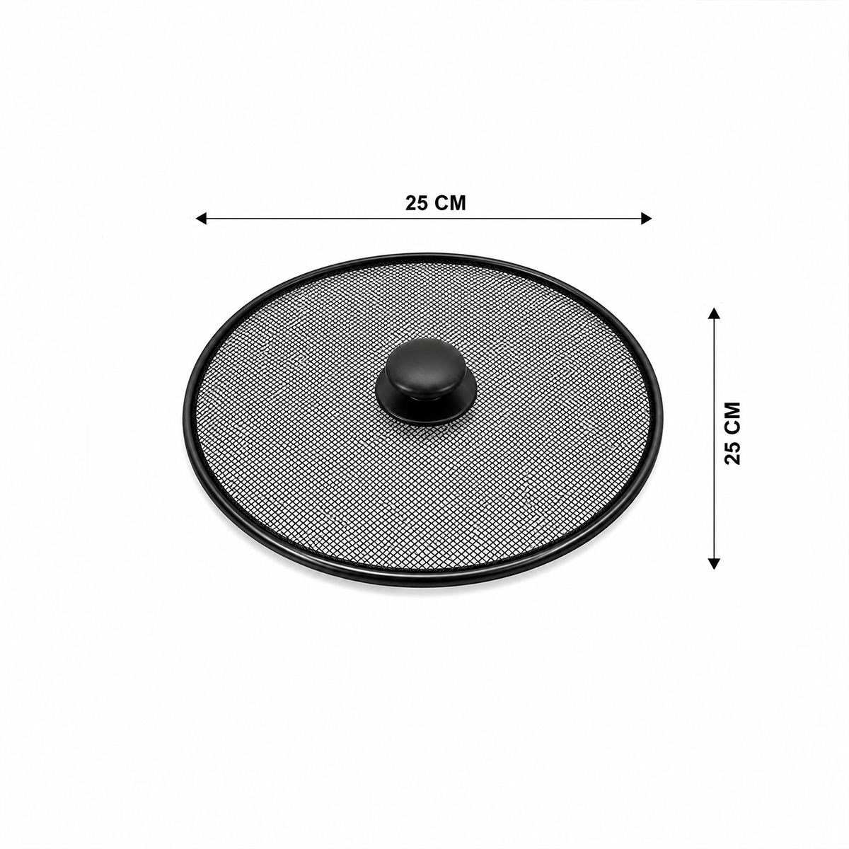 Yağ Sıçratmaz Tel Kapak Kulplu Metal Çerçeve 25 cm