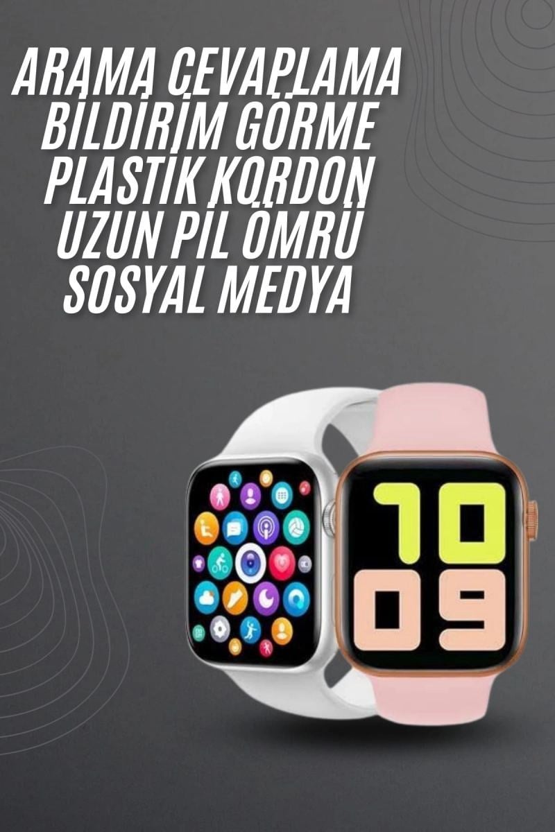 Yeni Model Akıllı Saat Dokunmatik Ekran Unisex Amoled Ekran 44 Mm