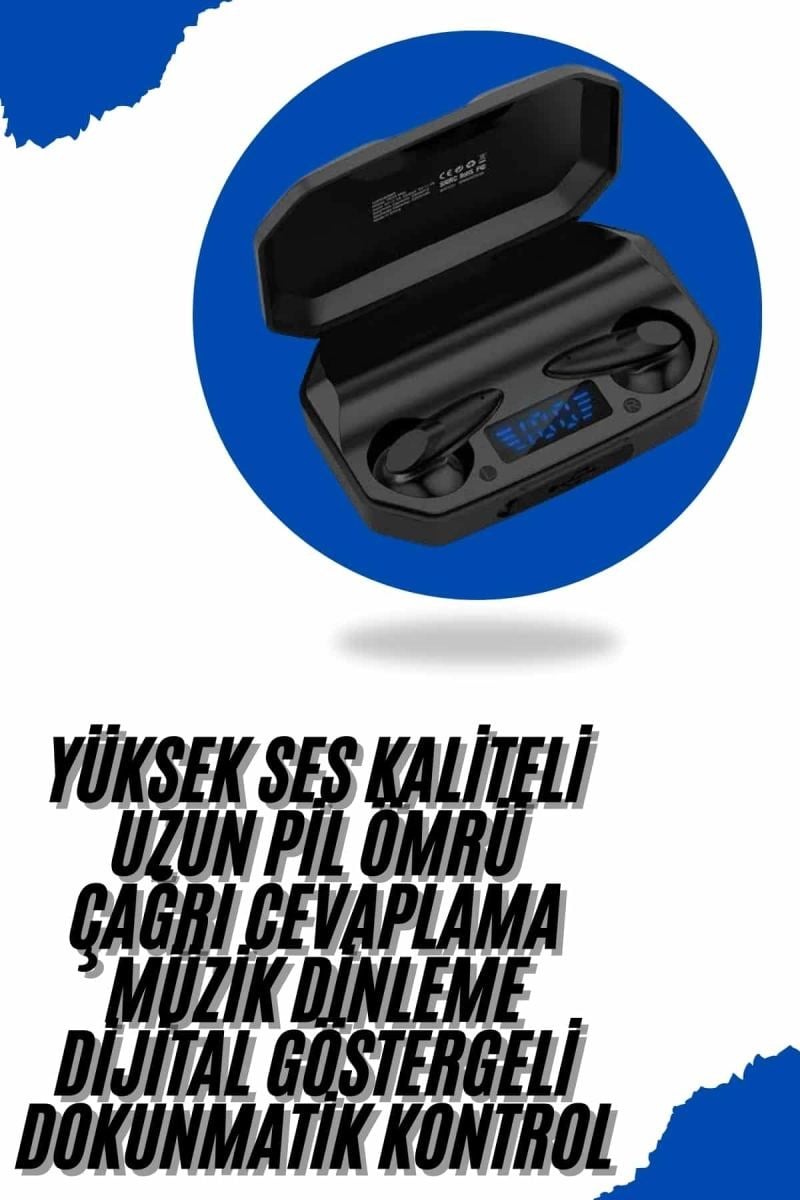 Yeni Nesil Android Ve İos Uyumlu Siyah Profesyonel  Kulaklığı