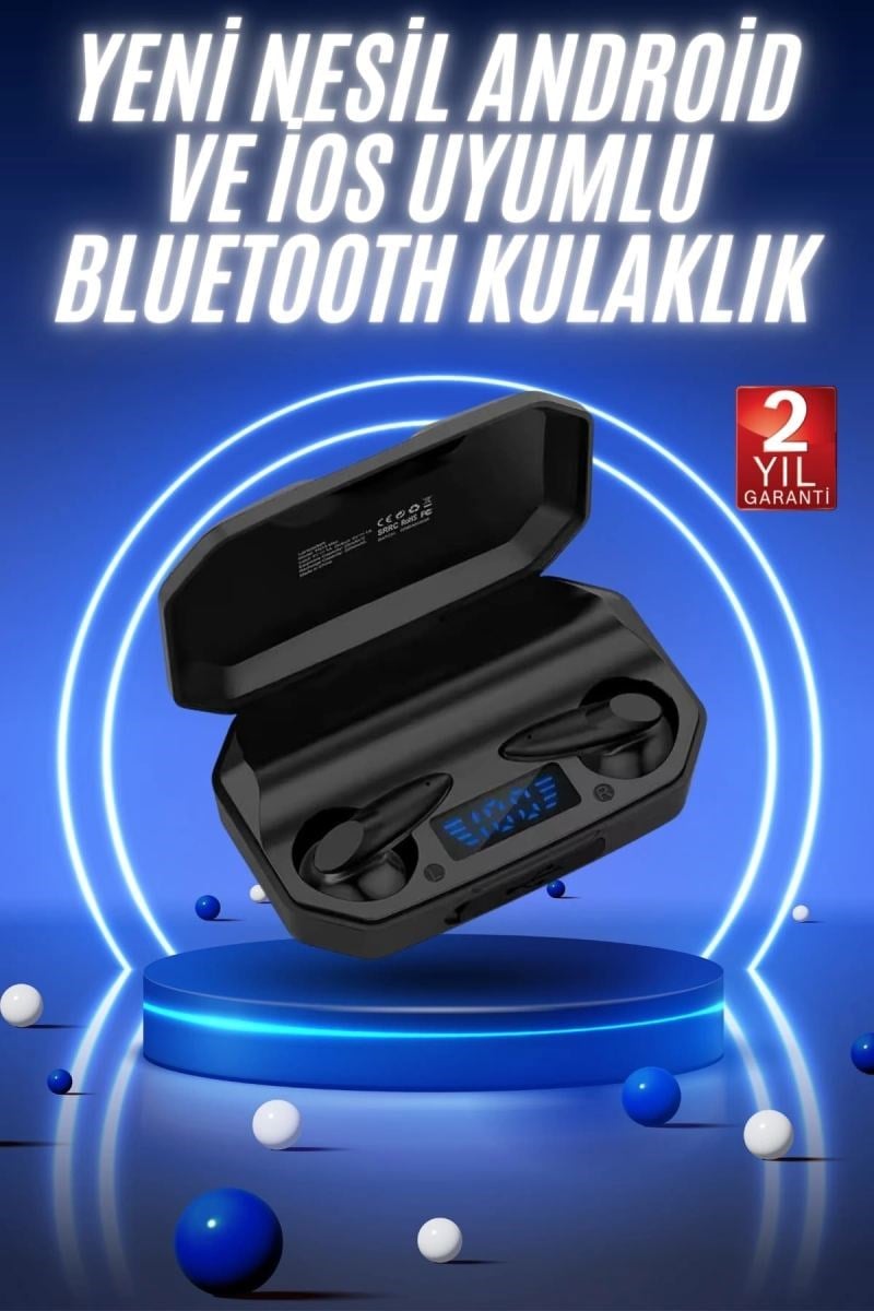 Yeni Nesil Android Ve İos Uyumlu Siyah Profesyonel  Kulaklığı