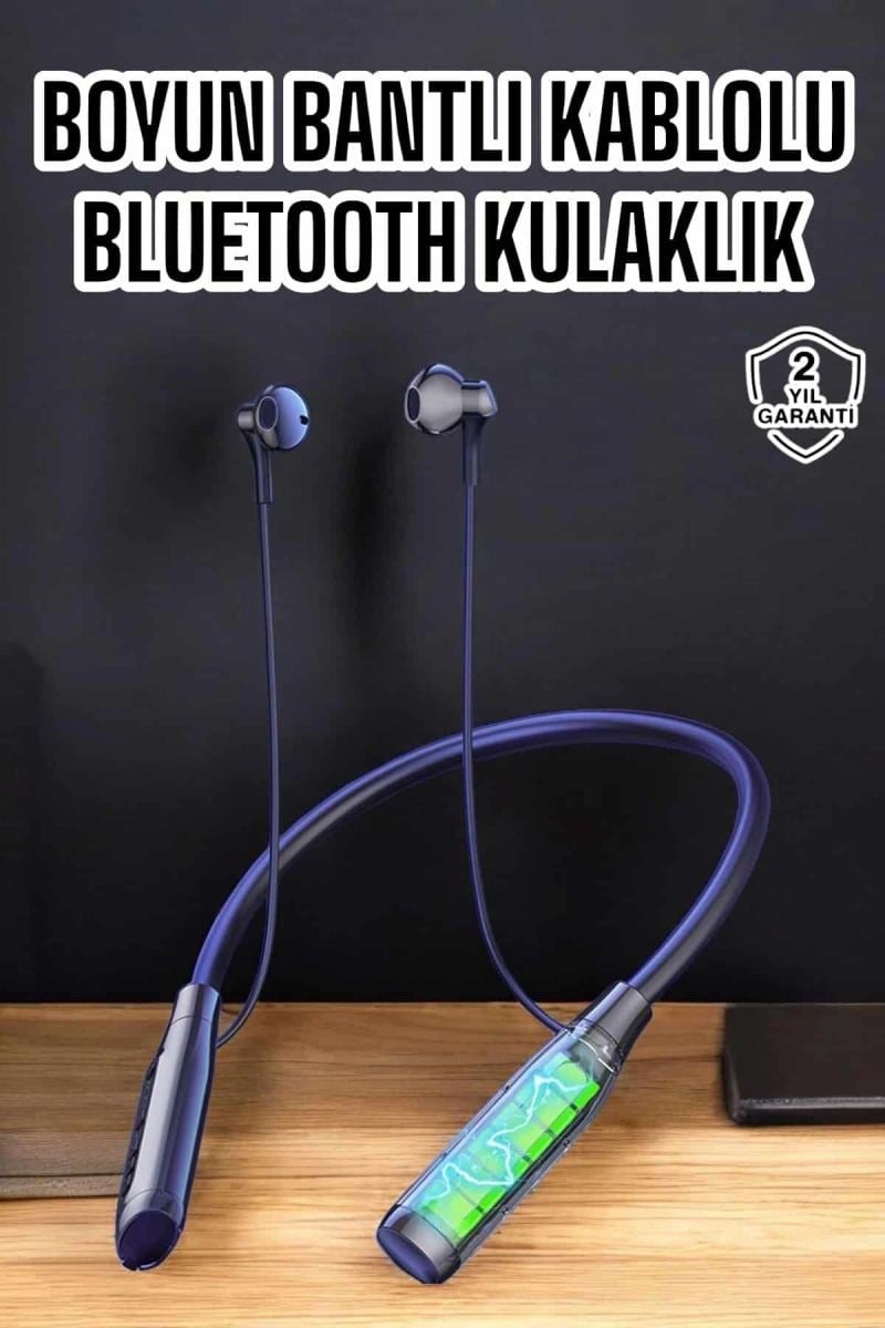Yeni Nesil Bluetooth Kulaklık Kablolu Kulak İçi Dijital Göstergeli