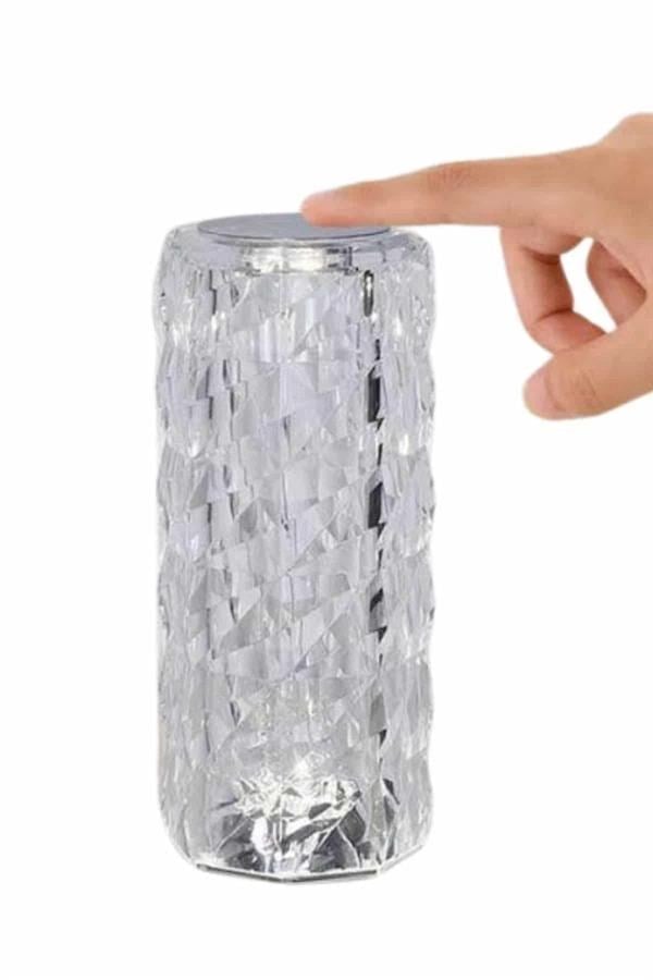 Yeni Nesil Modern Kristal Masa Ve Gece Lambası Dokunmatik Renk Değiştirebilen