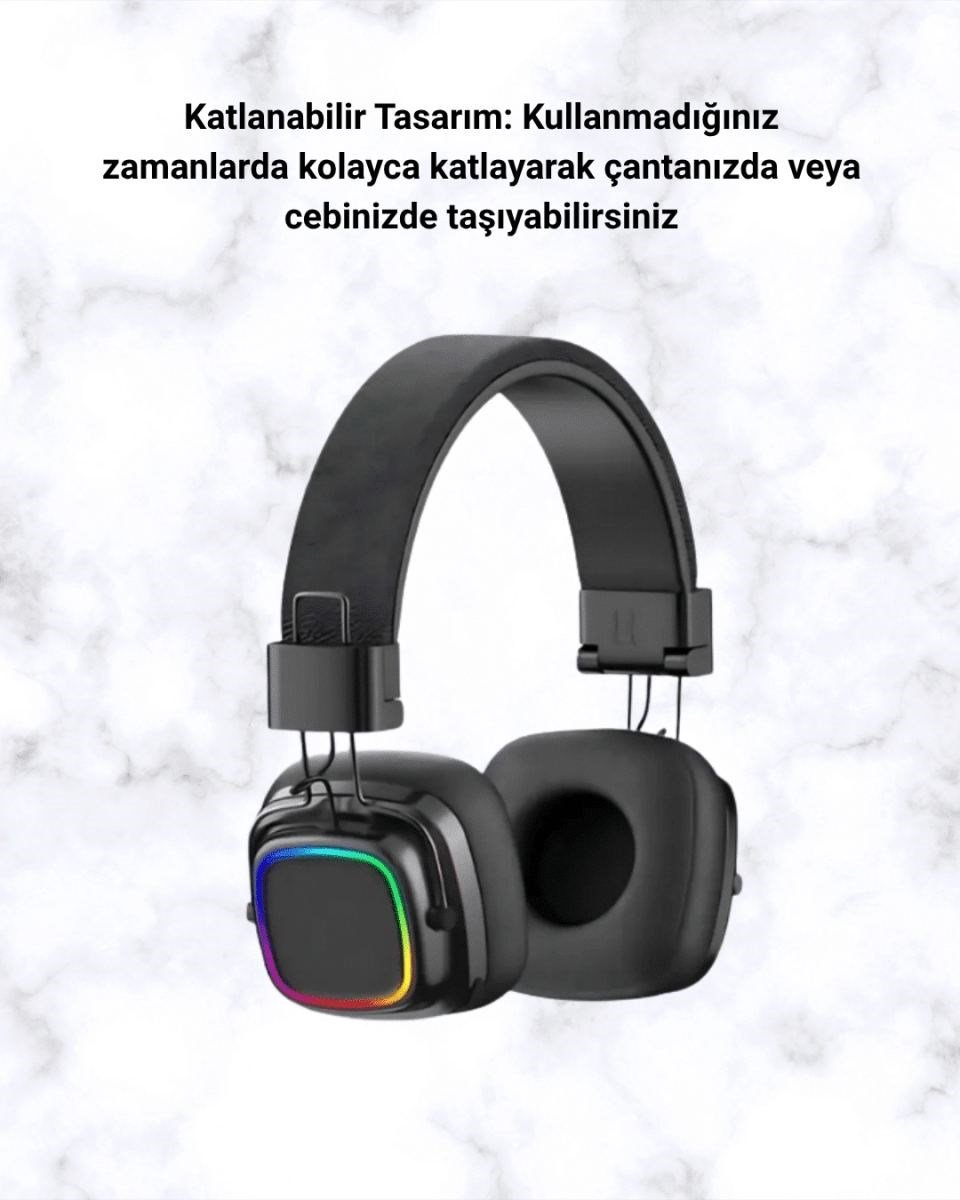 Yüksek Ses Kaliteli Kablosuz Kulak Üstü Kulaklık – Bt 5.3