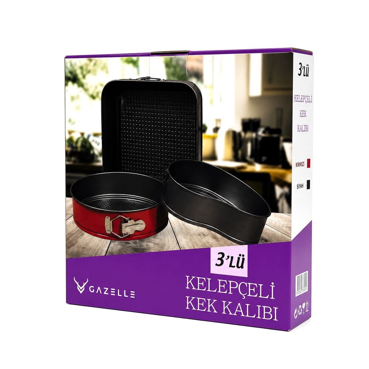 Yuvarlak Metal Kelepçeli Kek Kalıbı
