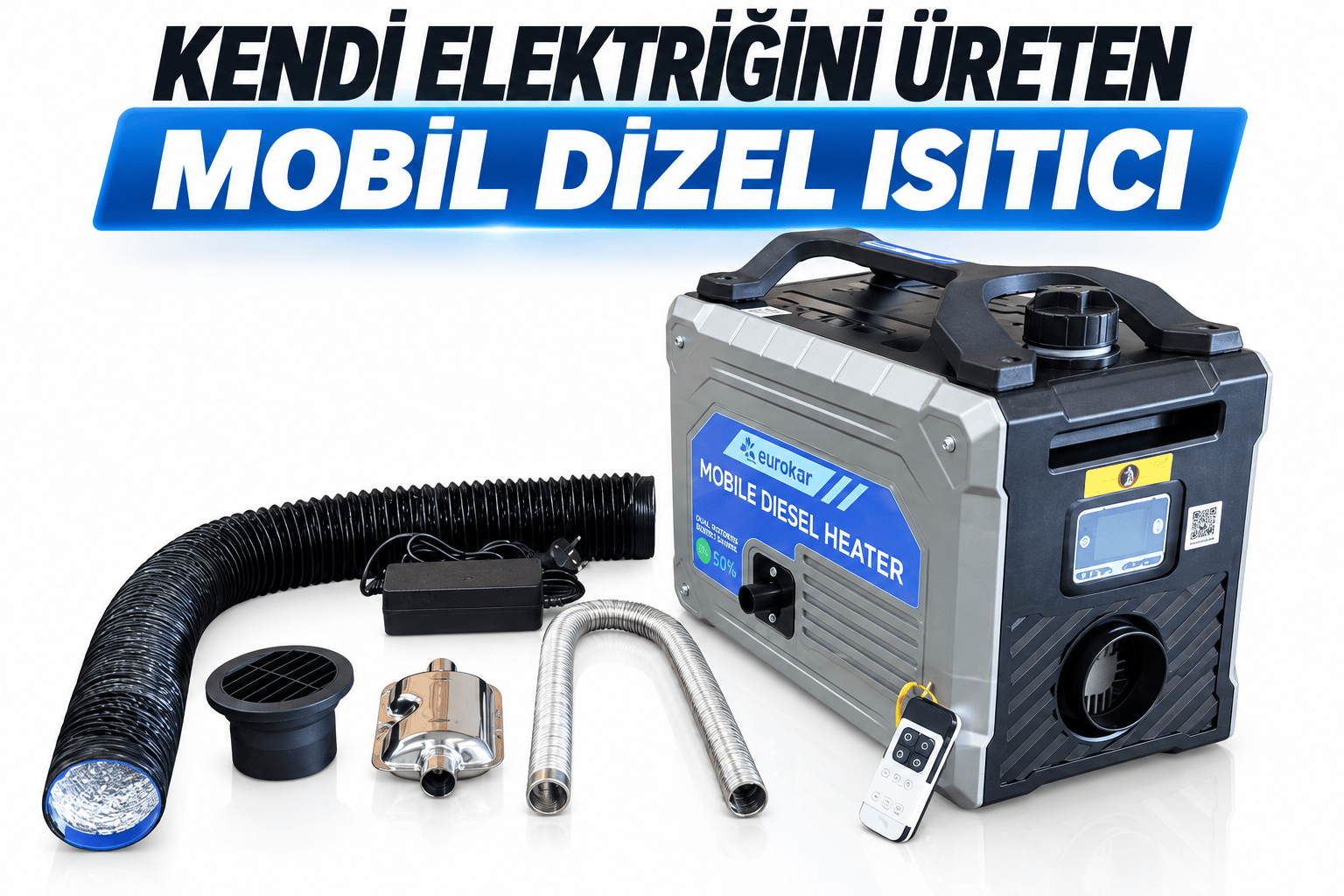 EUROKAR MOBİL DİZEL ISITICI(KENDİ ELEKTRİĞİNİ ÜRETEN)