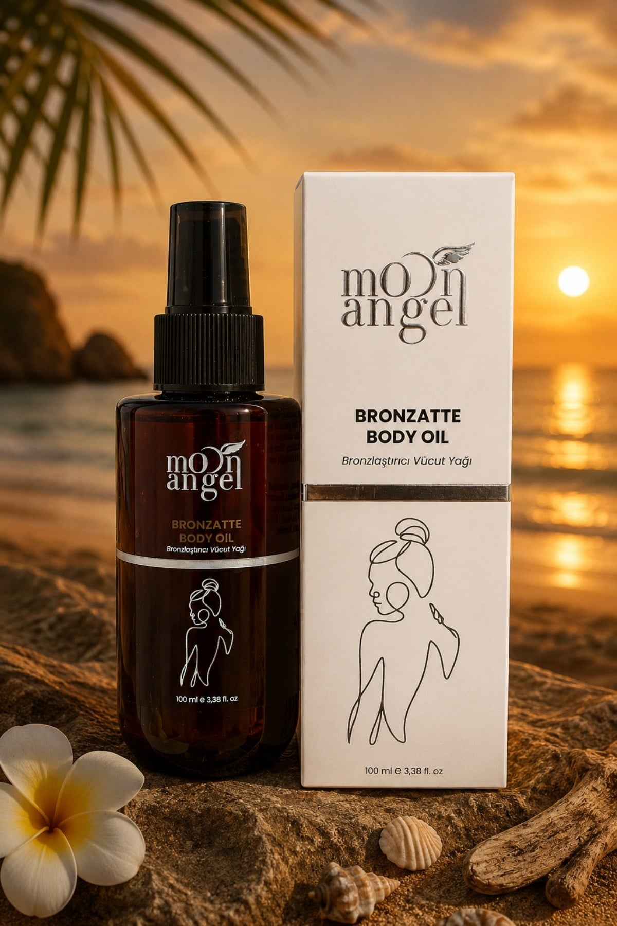 Moon Angel Bronzlaştırıcı Güneş Bakım Yağı 100 ml Moon Angel