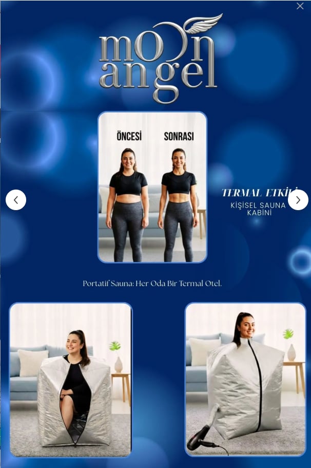 Moon Angel Ev Tipi Katlanabilir Portatif Sauna Çadırı Taşınabilir Kişisel Sauna KabiniMoon Angel