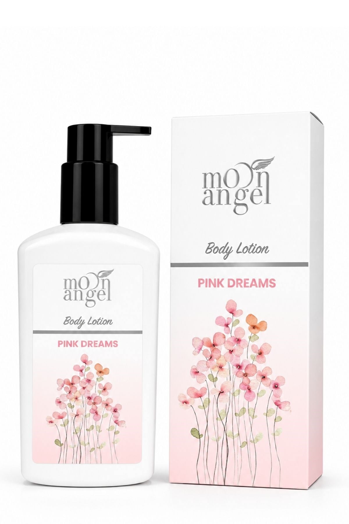 Moon Angel  Kuru Ciltler için Vücut Losyonu Pink Dreams Parfümlü Nemlendirici Vücut Kremi 250 MLMoon Angel