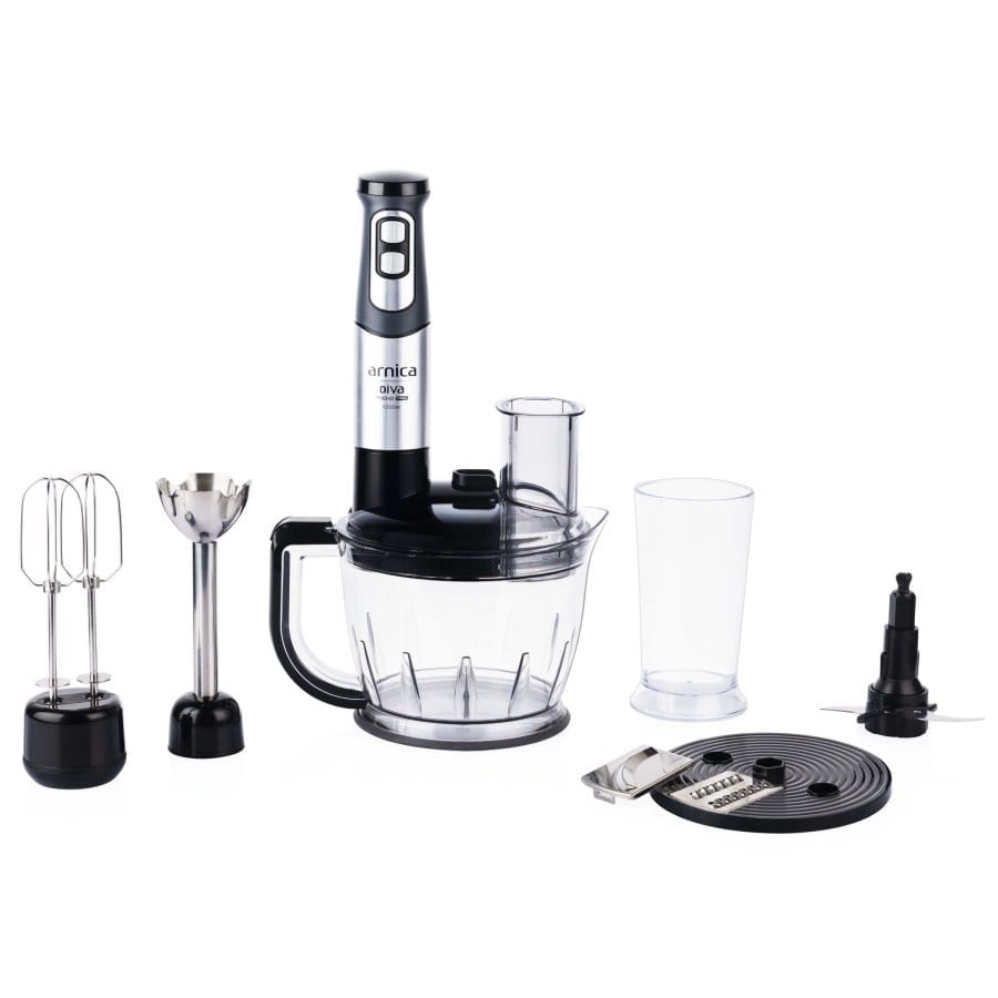 ARNİCA BLENDER SET DİVAPRO RENDELİ GÜMÜŞ GH21801