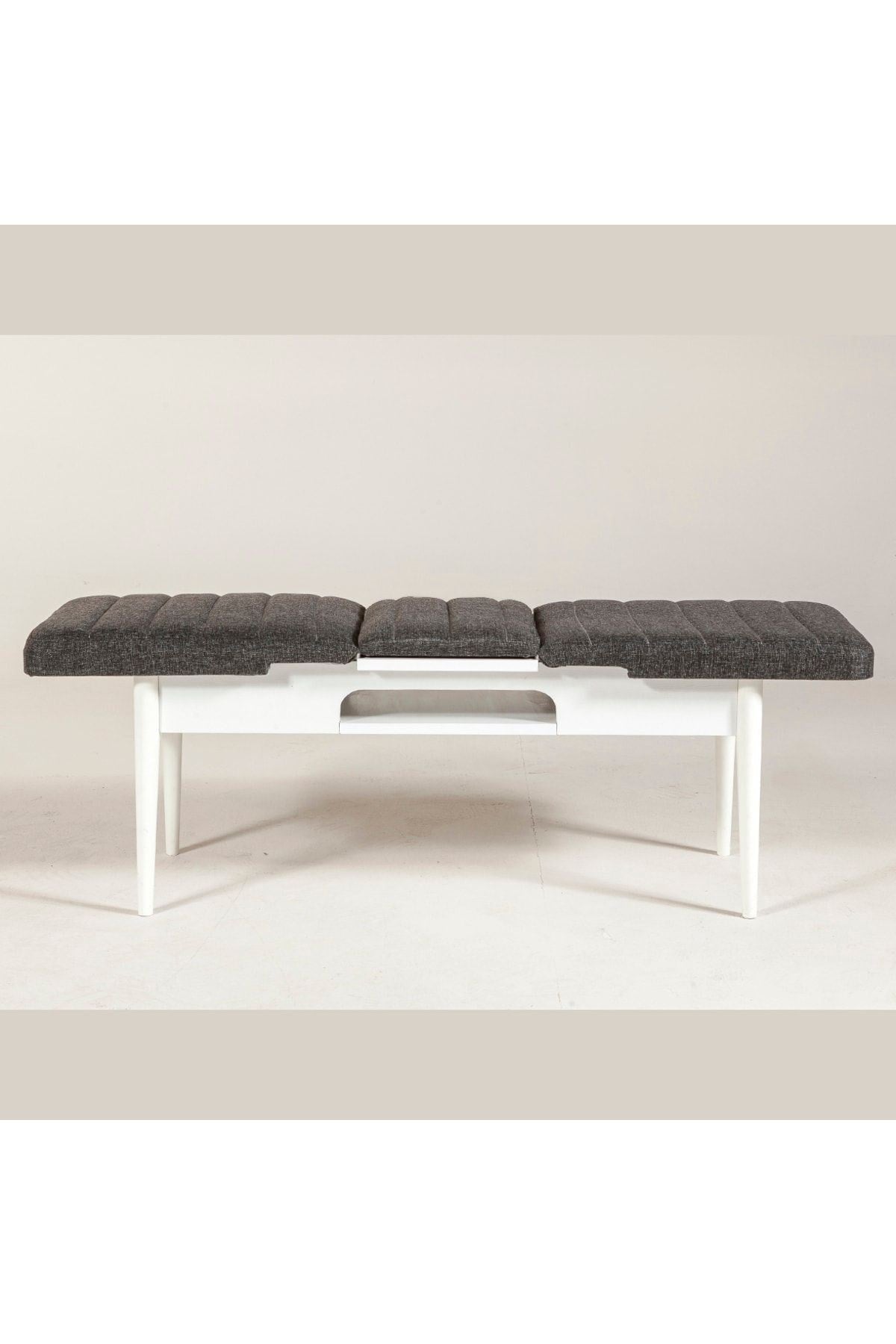 SEMBOL LİKYA BENCH(BEYAZ/KETEN ANTRASİT)