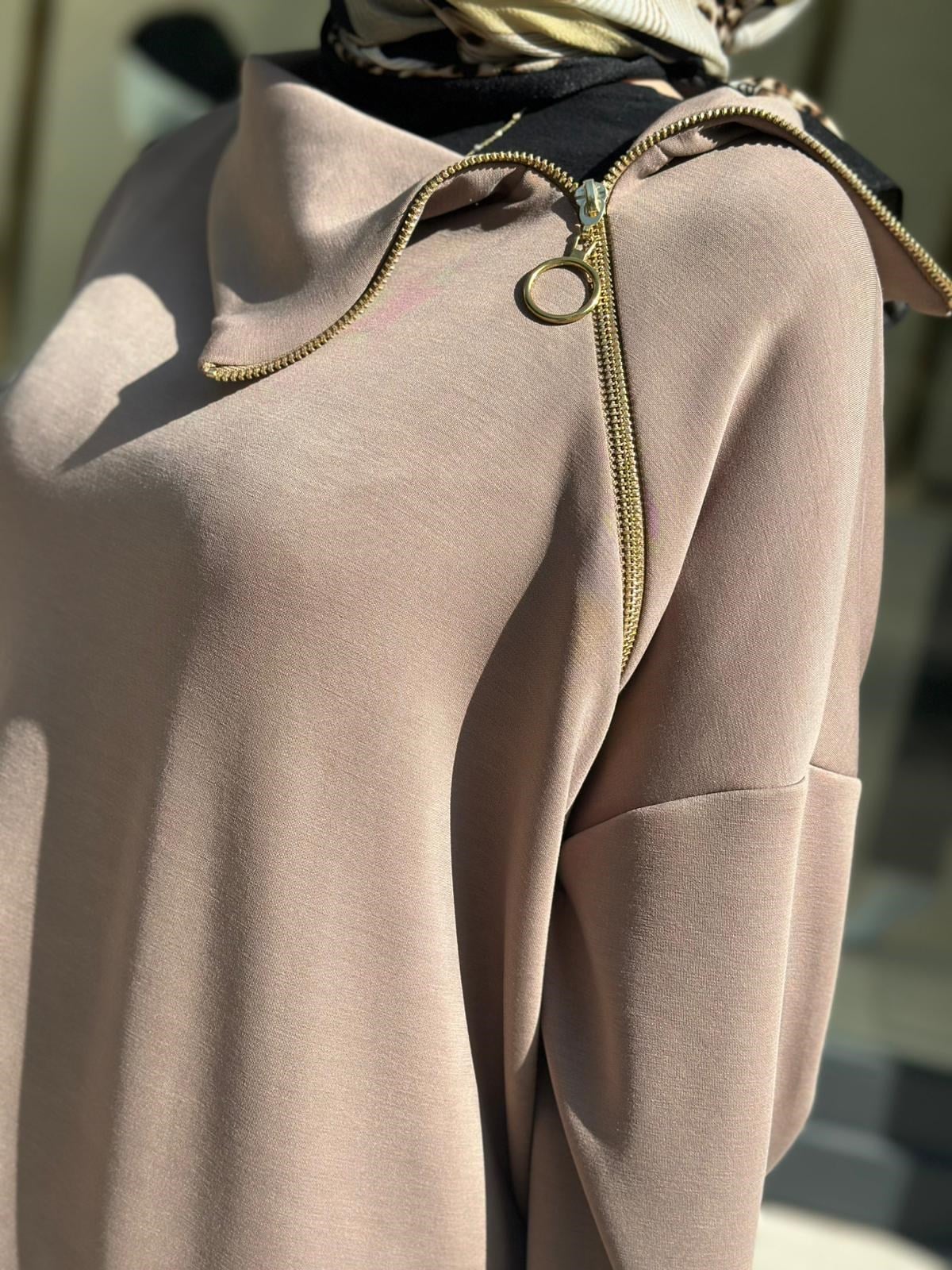 100 OYSHO FERMUARLI SWEAT