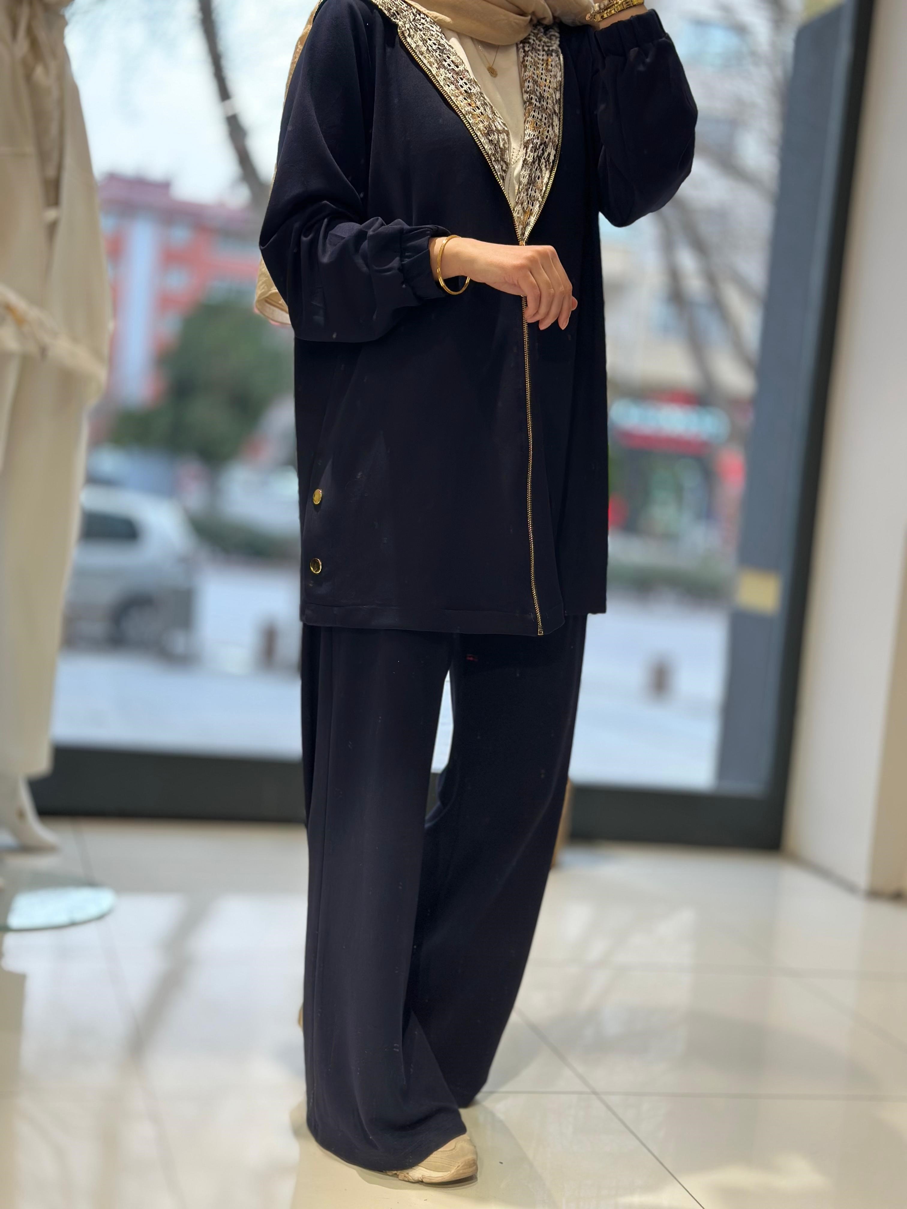 10853 FİLE DETAYLI ÜÇLÜ TAKIM