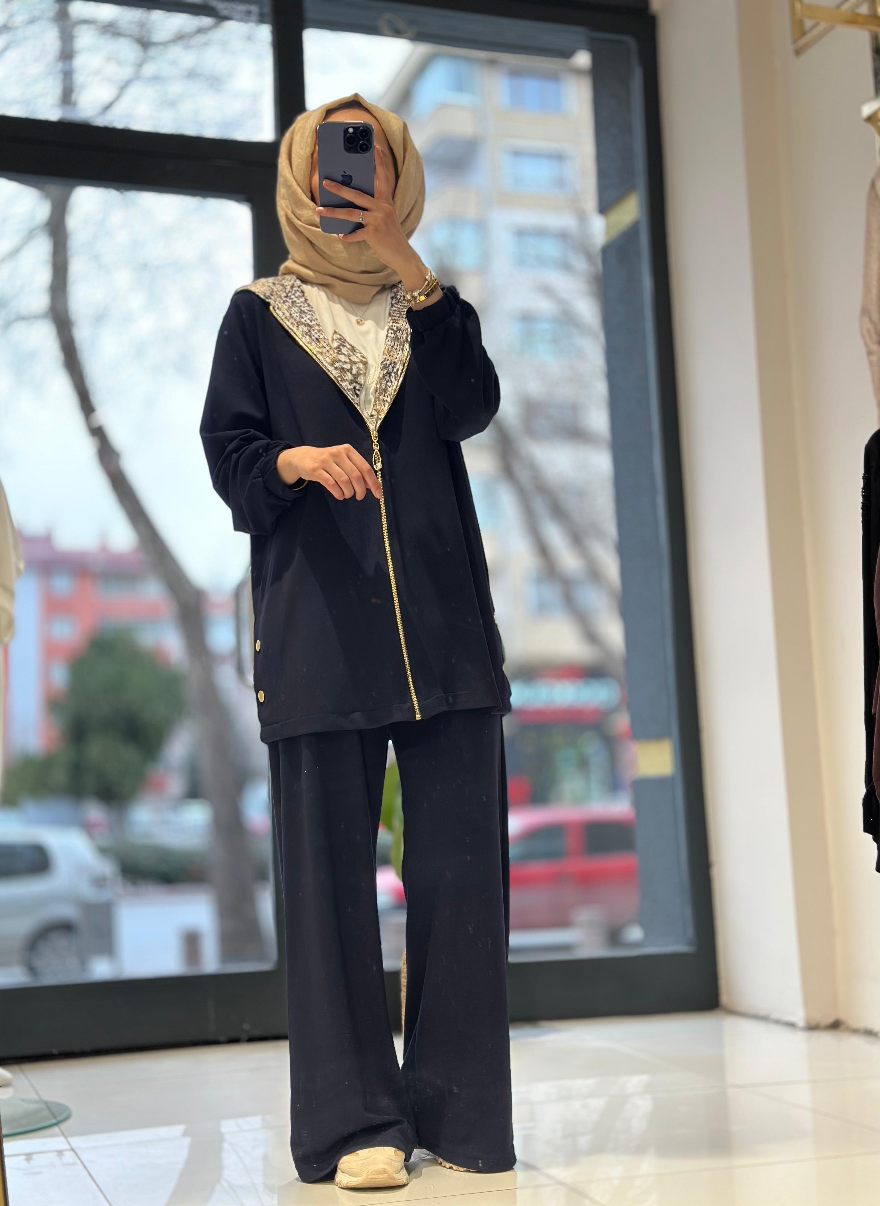 10853 FİLE DETAYLI ÜÇLÜ TAKIM