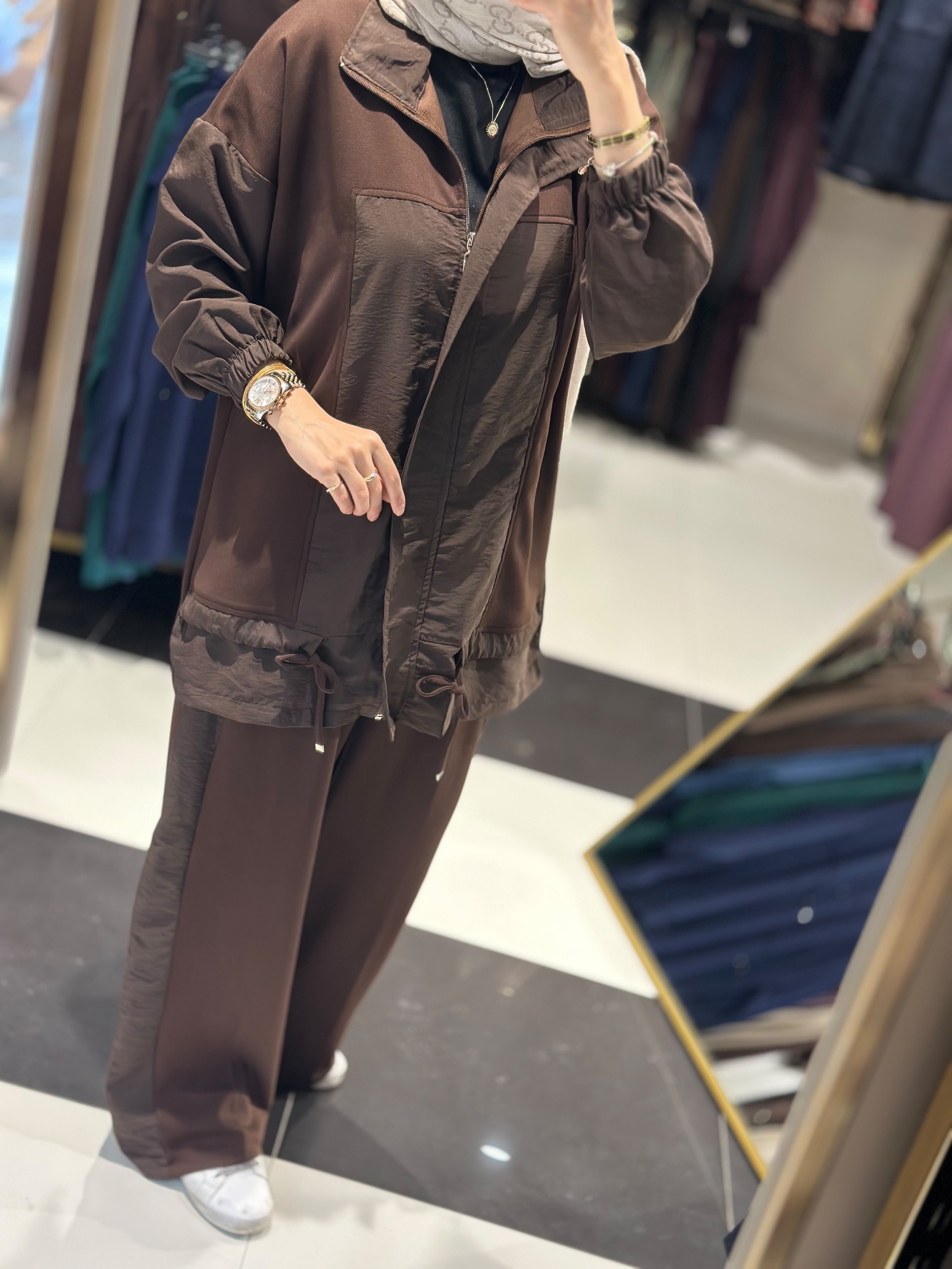 3009 GARNİ PARAŞÜT DETAY SPOR TAKIM