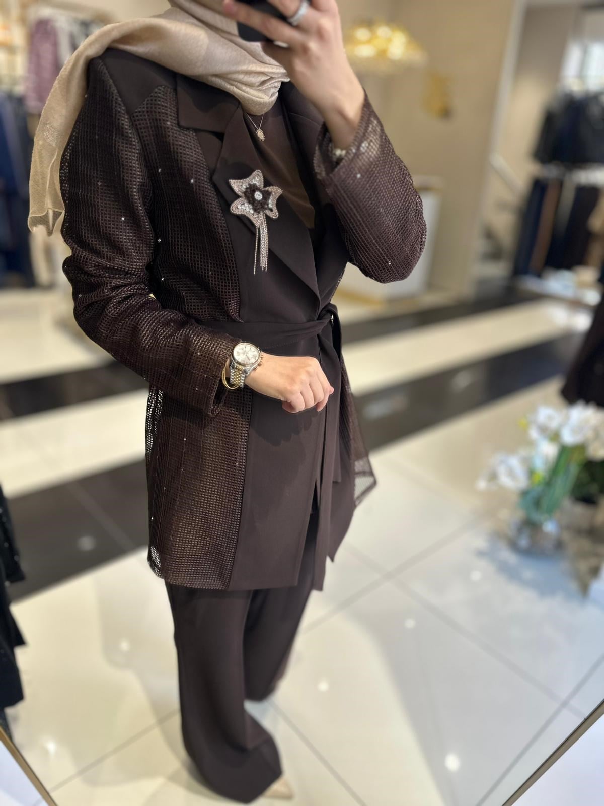 BROŞ FİLE DETAYLI 3'LÜ TAKIM