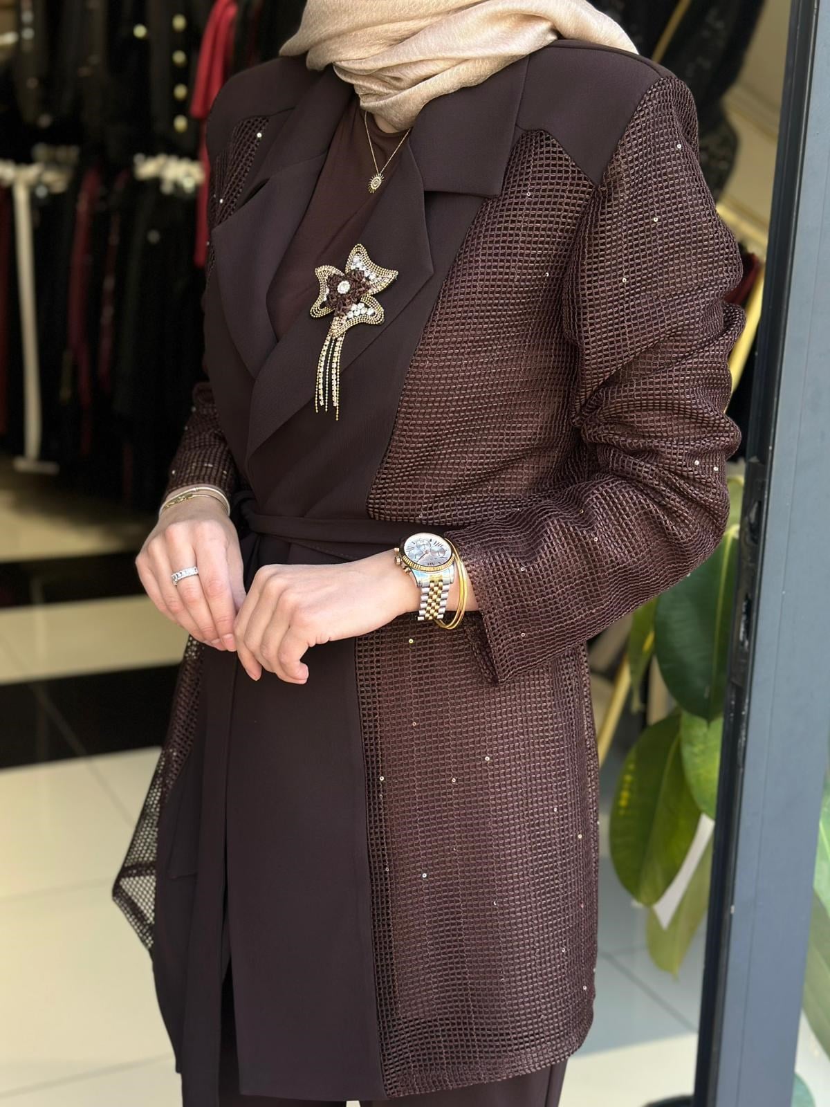 BROŞ FİLE DETAYLI 3'LÜ TAKIM