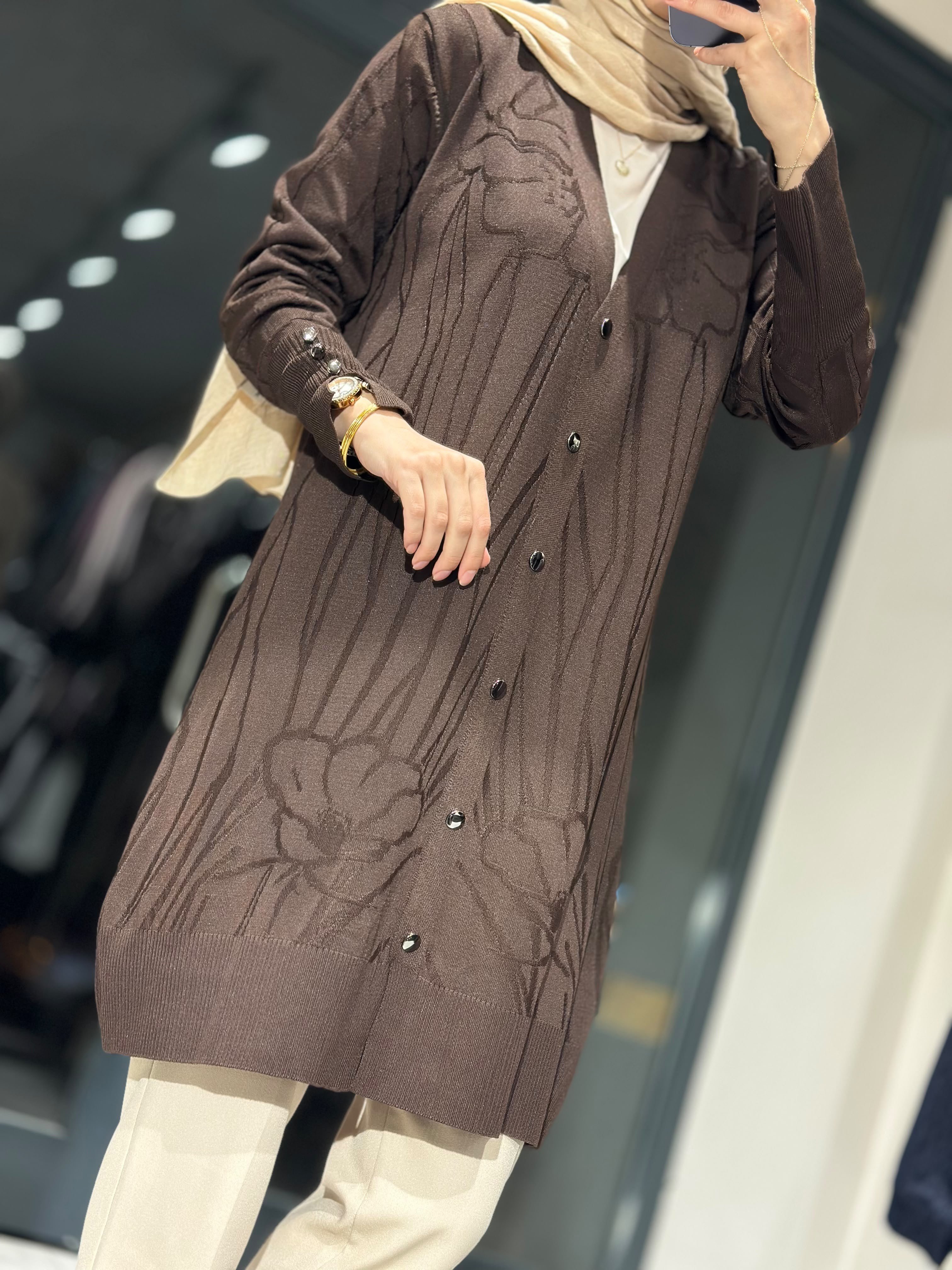 PLC78 KOL DETAYLI TRİKO HIRKA