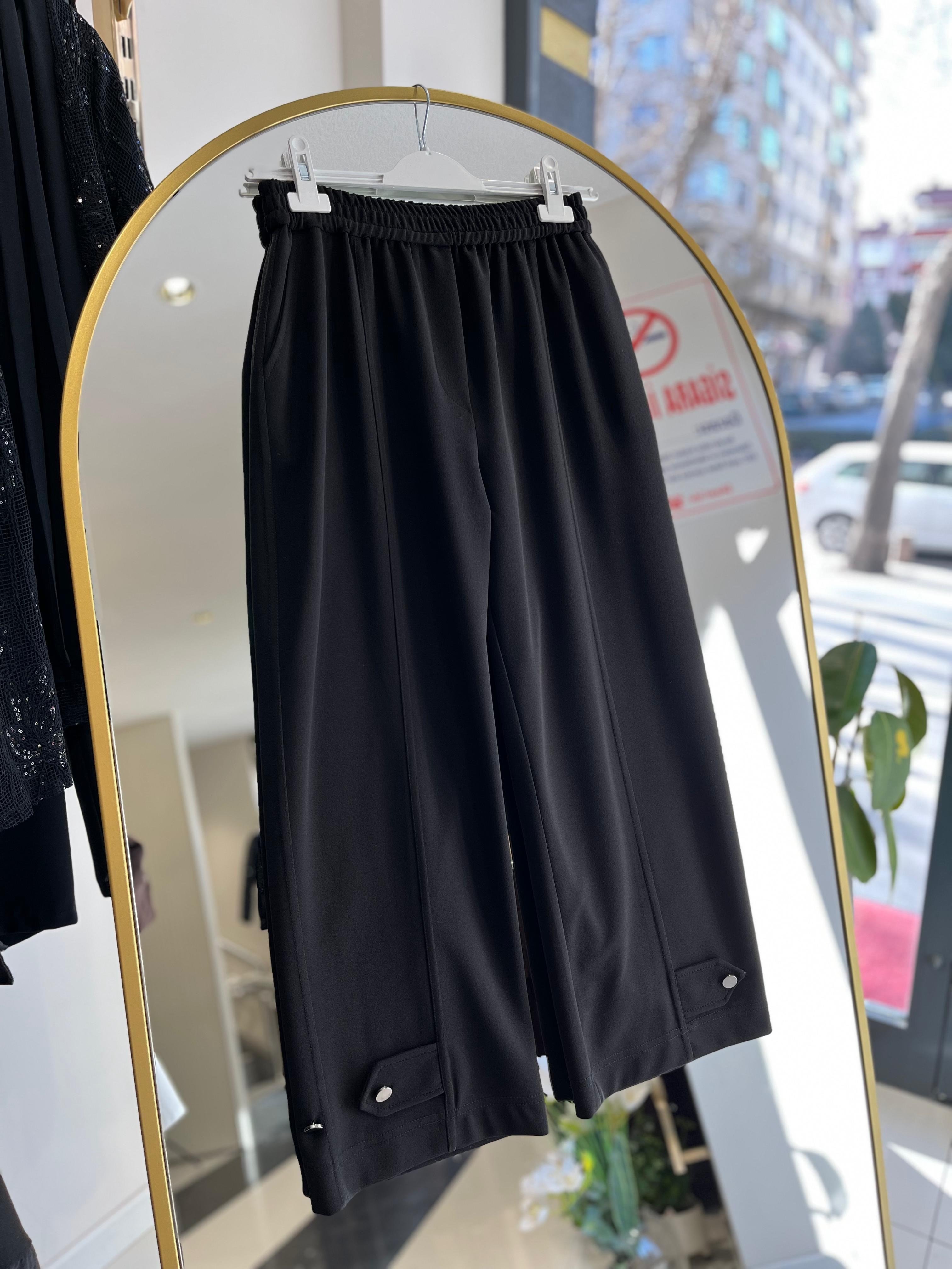 T110 DÜĞME PAÇA DETAYLI PANTOLON