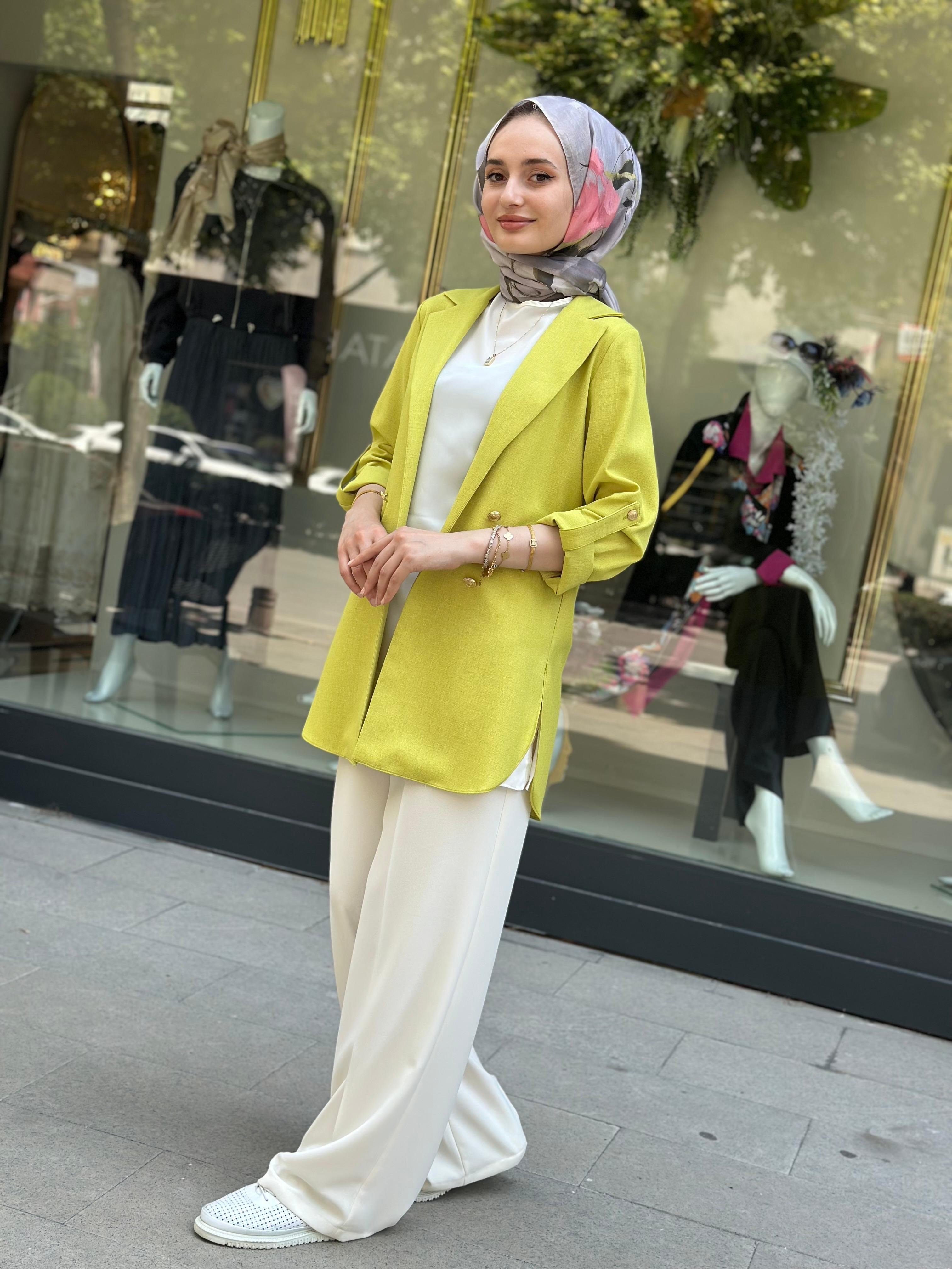 T119 KETEN BLAZER CEKET 