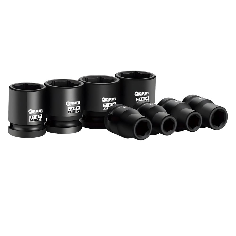 1/2″ CR-MO 6 Köşe Kısa Havalı Lokma Takımı