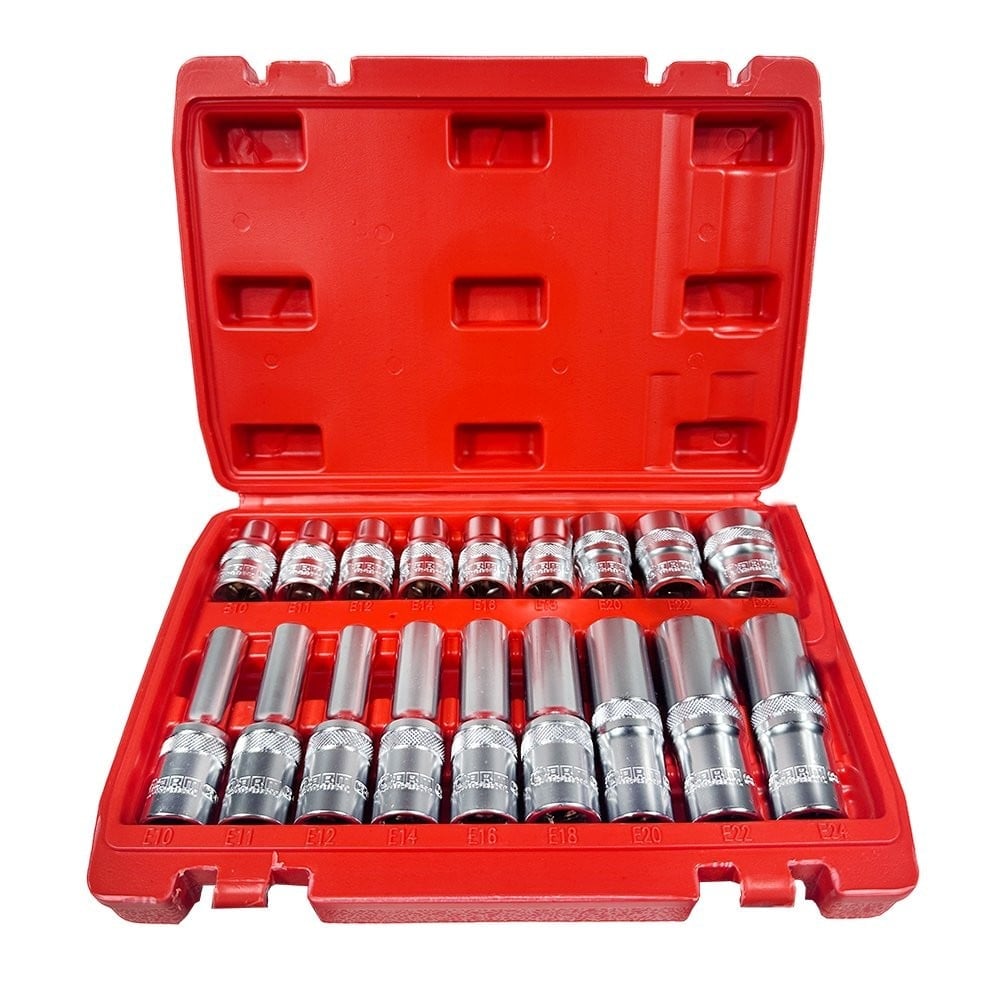 18 Parça 1/2″ E-İç Torx Lokma Seti