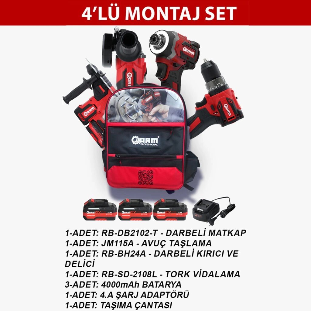 4'lü Montaj Set