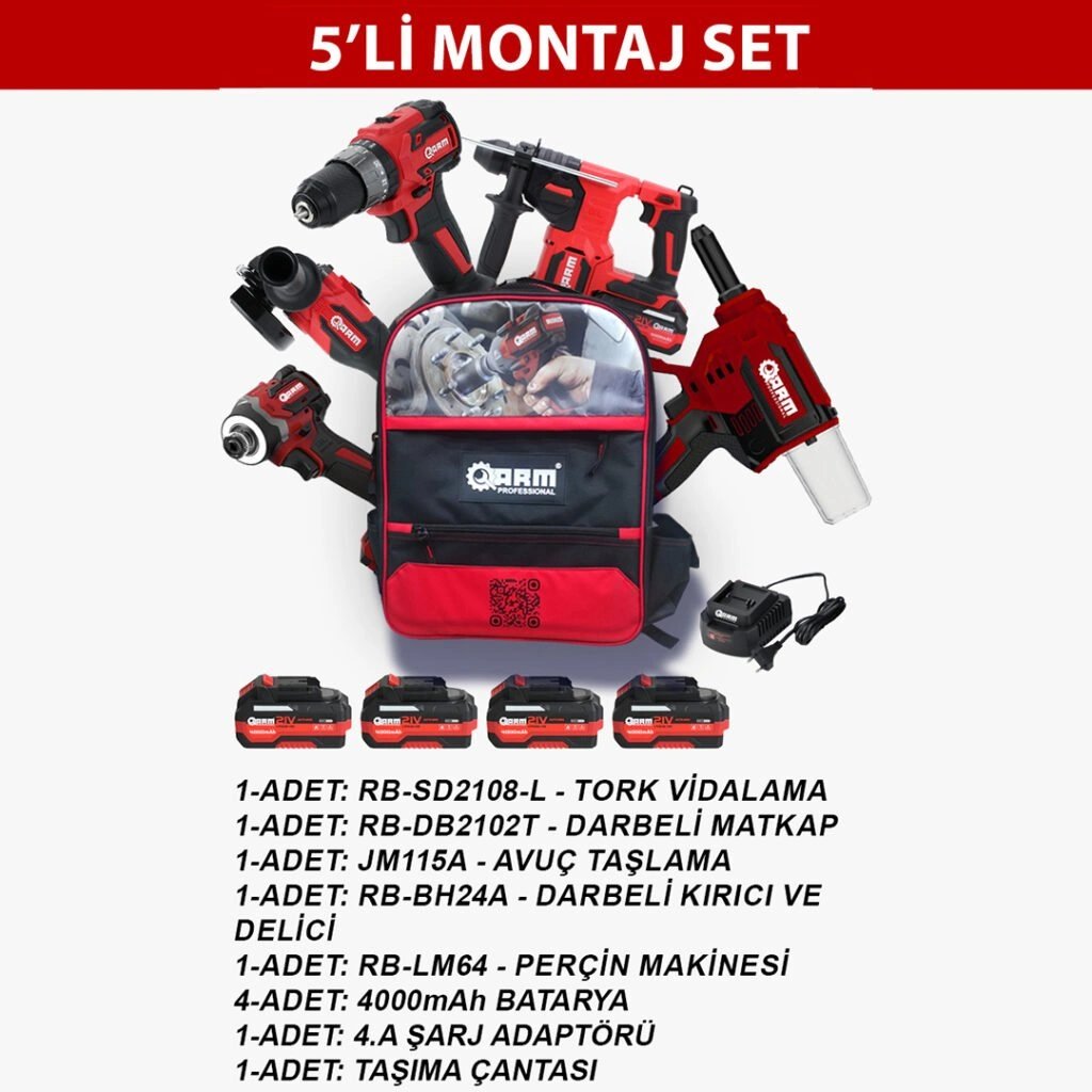 5'li Montaj Set