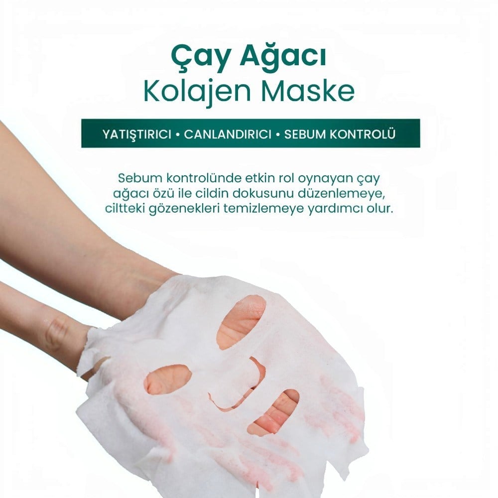 Dermal Çay Ağaci Özlü Kolajen Maskesi 23 Gr