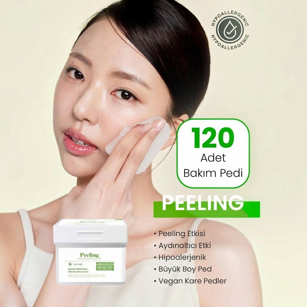 Dermal Elma Özlü Peeling Tonik Pedi