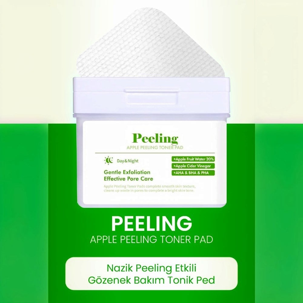Dermal Elma Özlü Peeling Tonik Pedi