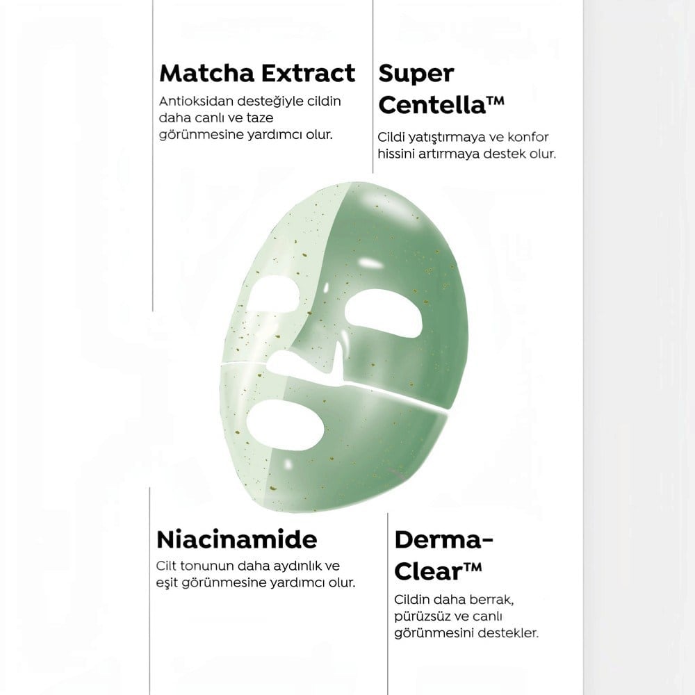 Dermal Seoulface Matcha Özlü Rahatlatici Ve Parlatici Eriyen Maske