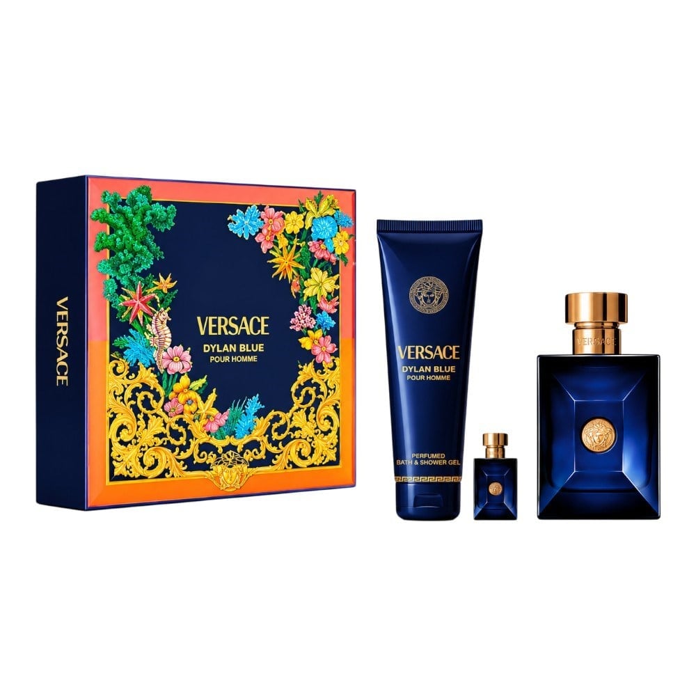 Versace Dylan Blue Pour Homme 100Ml 5Ml 150Mlsg Edt Set